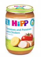 HiPP ekologiška tyrelė Bulvės ir pomidorai su vištiena, 8M+, 6510