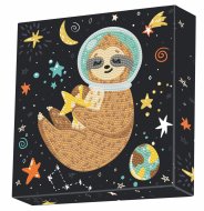 DOTZ BOX kūrybinis rinkinys piešimas deimantais sloth universe 22x22cm, 11NDBX018