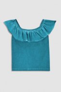 COCCODRILLO marškinėliai be rankovių JUNGLE MIX GIRL KIDS, žali, WC3143301JGK-011