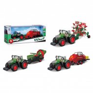 BBURAGO 10cm ūkio traktorius su priedais, asort., 18-31750