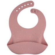 CANPOL BABIES silikoninis seilinukas su kišene DOTS, 51/029_pink