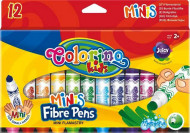 COLORINO KIDS flomasteriai Mini, 12 spalvų, 32117PTR