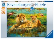 RAVENSBURGER dėlionė Lions in the Savannah, 500d., 16584