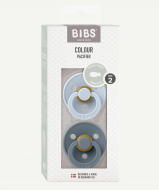 BIBS čiulptukai, Colour Symmetrical, 2 vnt, 6-18 mėn., Baby Blue/Petrol, 2 dydis