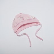 VILAURITA kepurė kūdikiui išvirkščiomis siūlėmis FRIDA, rožinė, 44 cm, art  931