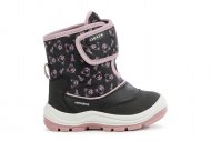 GEOX žieminiai batai, juodi/rožiniai, 22 d., B263WG-050MN-C9231