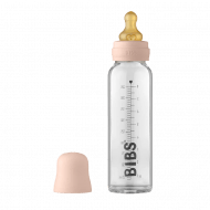BIBS stiklinis buteliukas, 225 ml, Blush