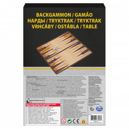 SPINMASTER GAMES  stalo žaidimas Backgammon, 6033309 