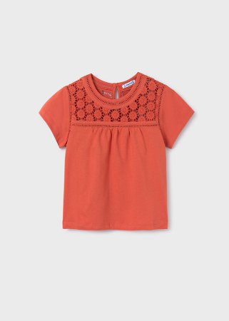 MAYORAL marškinėliai trumpomis rankovėmis 8E, oranžiniai, 6005-81 