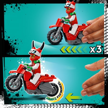 60332 LEGO® City Stunt Nutrūktgalviškas skorpiono kaskadininkų motociklas 60332