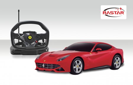 RASTAR valdomas automodelis 1:18 RC Ferrari F12 su valdymo vairu, 53500-10 53500-10