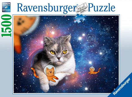 RAVENSBURGER dėlionė Space Cats, 1500d., 17439 17439