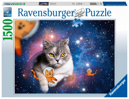 RAVENSBURGER dėlionė Space Cats, 1500d., 17439 17439