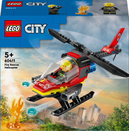 60411 LEGO® City Ugniagesių Sraigtasparnis 