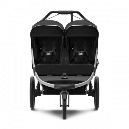 THULE sportinis vežimėlis dvyniams, URBAN GLIDE 2 DOUBLE, aluminium/jet black, 10101951 10101951