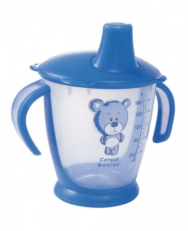 CANPOL BABIES neišsipilantis puodelis TEDDY FRIEND, 9 mėn+, 180 ml, 31/500 31/500