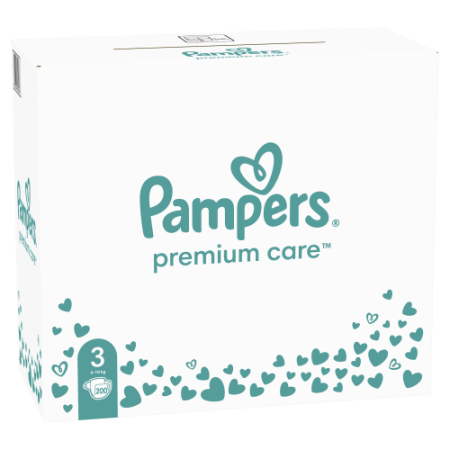 PAMPERS Sauskelnės Premium Care 3 dydis, 200 vnt., 81784128 