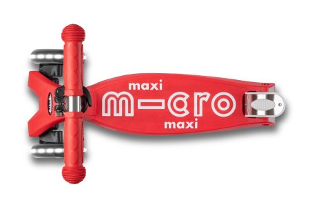 MICRO paspirtukas Maxi Micro Deluxe LED Red, MMD068 