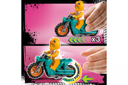 60310 LEGO® City Stunt Kaskadininkų motociklas viščiukas 60310