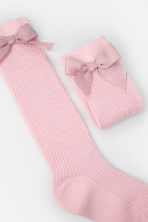 COCCODRILLO kojinės SOCKS GIRL, powder pink, WC4382223SOG-033-023,   