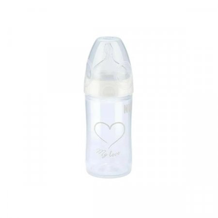 NUK buteliukas su silikoniniu žinduku FIRST CHOICE, 6-18 mėn., 250ml, SD13 