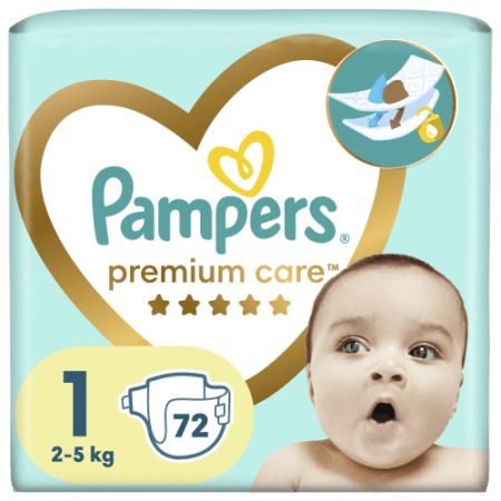 PAMPERS Sauskelnės Premium Care 1 dydis, 72 vnt., 81784163 