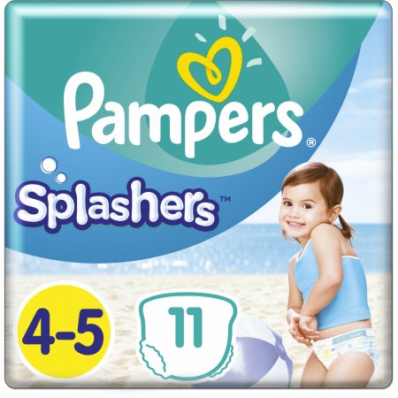 PAMPERS sauskelnės-kelnaitės, Splasher Carry Pack dydis 4, 11 vnt, 81754602 81754602