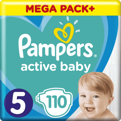 PAMPERS sauskelnės, Active Baby, dydis 5, 110 vnt., 11kg-16kg, 81747792 81747792