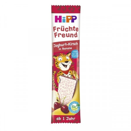 HiPP ekologiškas bananų ir vyšnių sulčių batonėlis su jogurtu 12m+ 23g 31363 31363