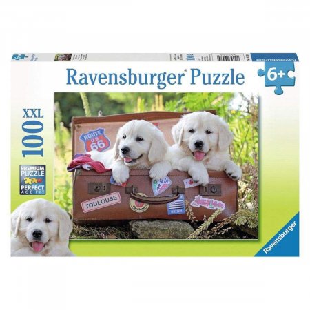 RAVENSBURGER dėlionė Traveling Pups, 100d., 10538 10538