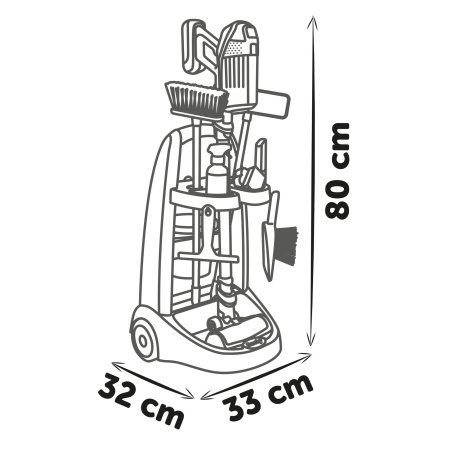 SMOBY Rowenta žaislinis vežimėlio su dulkių siurblio rinkinys, 7600330319 