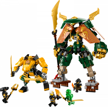 71794 LEGO® NINJAGO® Lloyd ir Arin nindzių komandos robotai 71794