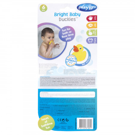 PLAYGRO pilnai uždari vonios žaislai Bright Baby Duckies, 0187480 0187480