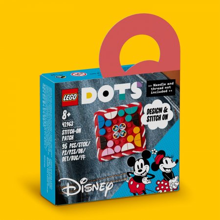 41963 LEGO® DOTS Peliuko Mikio ir Pelytės Minės antsiuvas 41963