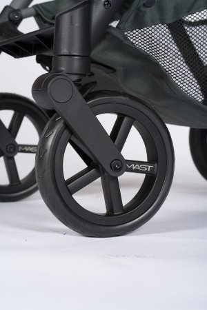MAST SWISS vežimėlis M.2x VOLCANIC ASH, Frame olive green/ Aluminium, MA-M2X203 MA-M2X203