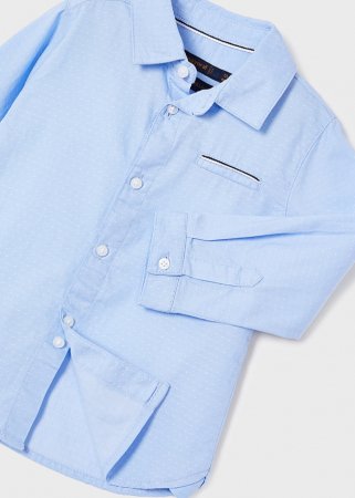 MAYORAL marškiniai ilgomis rankovėmis 3A, šviesiai mėlyni, 80 cm, 2159-75 2159-75 9