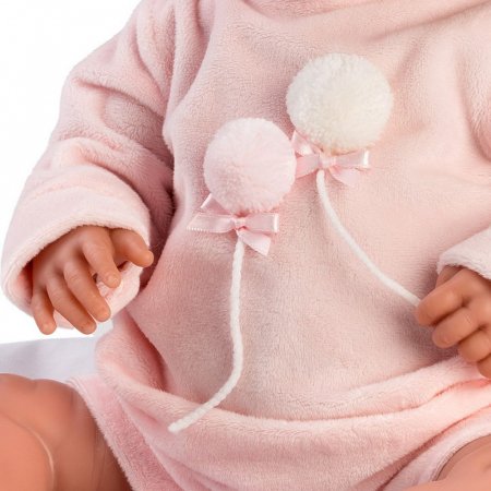 LLORENS kūdikis su rožiniu komplektu, 44 cm, 84452 84452
