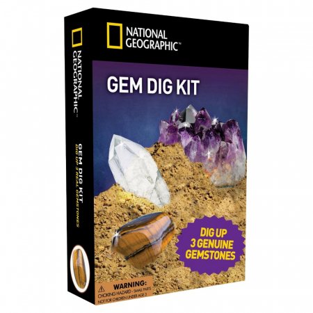 NATIONAL GEOGRAPHIC rinkinys Gemstone Dig Kit, NGGEM NGGEM