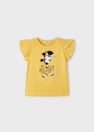 MAYORAL marškinėliai trumpomis rankovėmis 6E, medaus spalvos, 3091-60 
