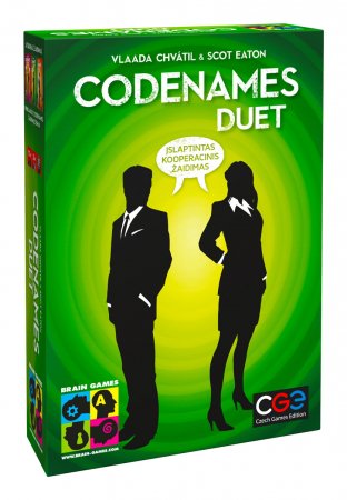 BRAIN GAMES kortų žaidimas Codenames Duet (LT), BRG#CODDLT BRG#CODDLT