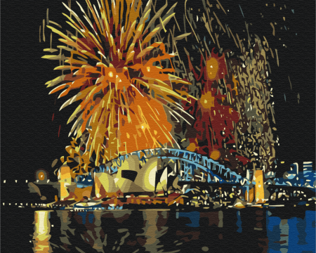 BRUSHME spalvinimo pagal skaičius rinkinys Sydney is celebrating, BS52261 BS52261