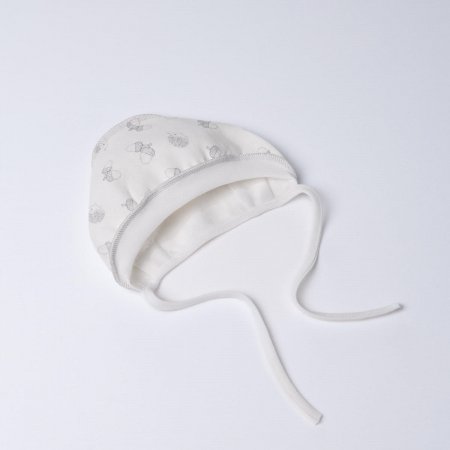VILAURITA kepurė kūdikiui išvirkščiomis siūlėmis DODI, balta, 44 cm, art  939 art  939