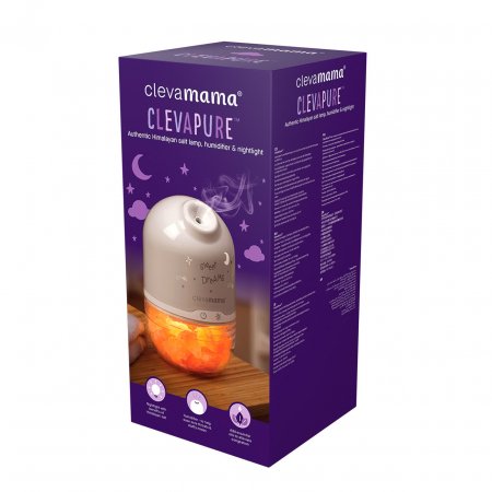 CLEVAMAMA himalajaus druskos lempa su drėkintuvu ir naktine lempa, ClevaPure, 3070 3070