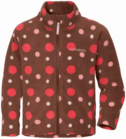 DIDRIKSONS flisinis susegamas džemperis MONTE 7, rudas/rožinis, 140 cm, 504404-493 504404-493-110