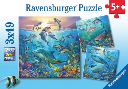 RAVENSBURGER dėlionės World of the Ocean, 3x49d., 5149 5149