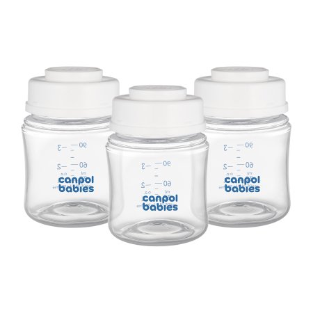 CANPOL BABIES buteliukų rinkinys pieno laikymui, 3x120ml, 0M+, 35/235 35/235