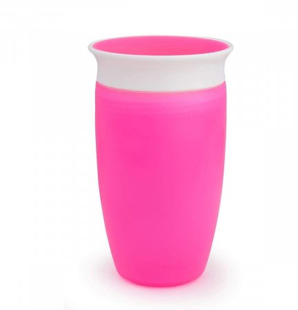 MUNCHKIN puodelis, Miracle 360, rožinis, 12mėn+, 296ml, 01102902 1102902