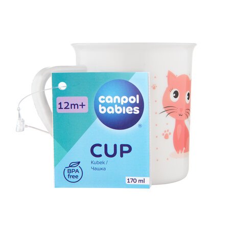 CANPOL BABIES puodelis plastikinis, 170 ml, 4/413 4/413