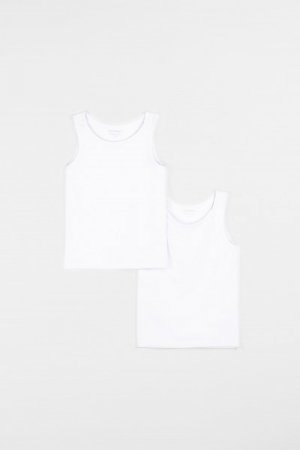 COCCODRILLO apatiniai marškinėliai BASIC UNDERWEAR, balti, ZC1407207BAU-001 ZC1407207BAU-001-152