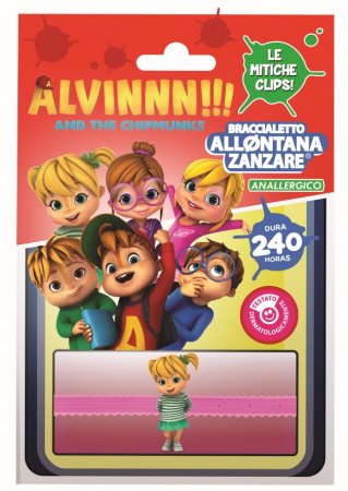 ITALIA apsauginė apyrankė nuo uodų ir vabzdžių įkandimų ALVINN&THE CHIPMUNKS, 3m+, 1 vnt 8051564492345